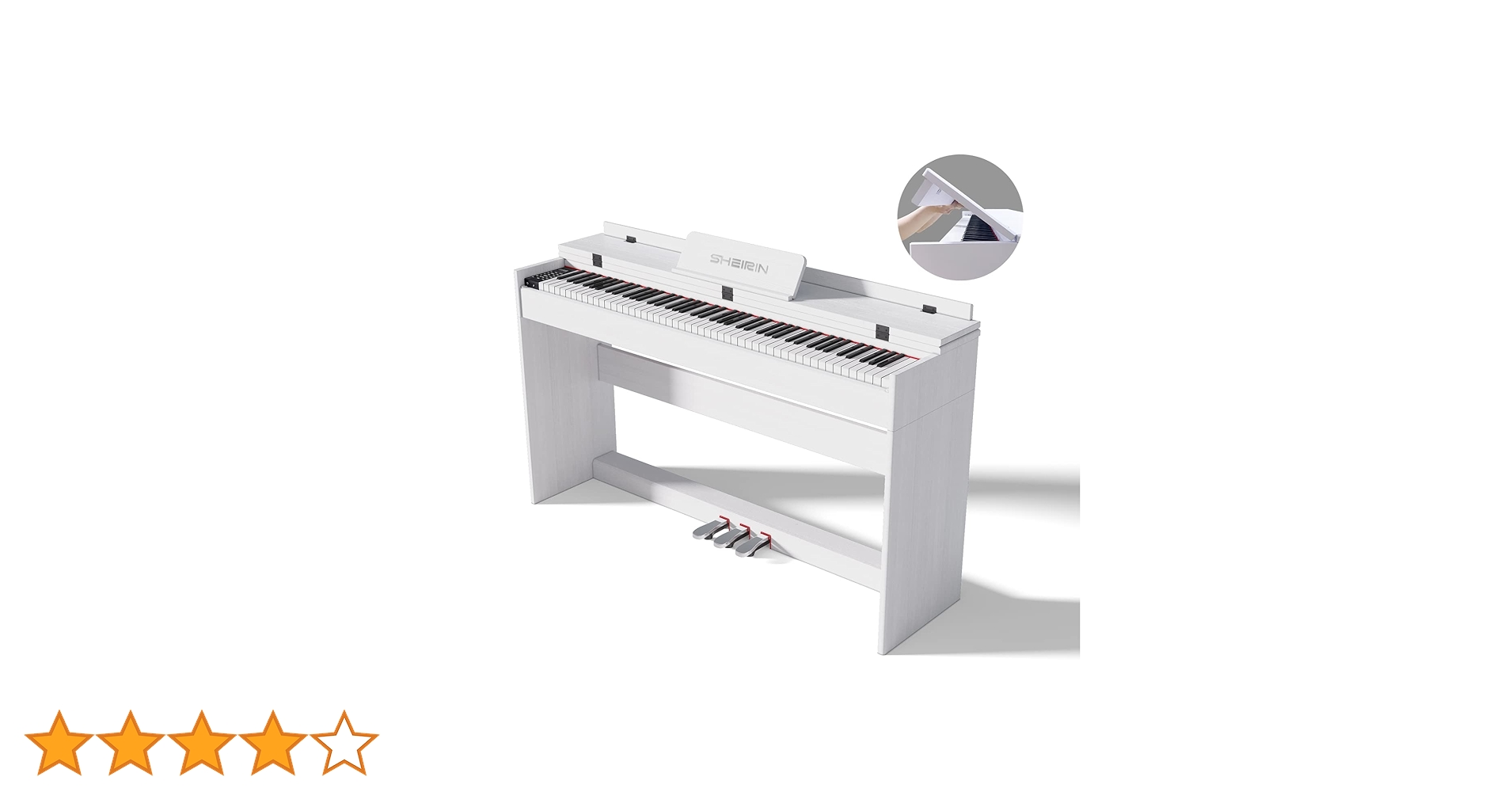 Amazon | SHEIRIN 電子ピアノ 88鍵盤 カバー 人気 スタンド ランキング